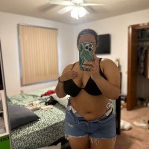 black underwire bikini top